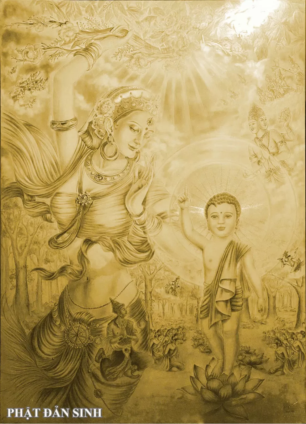 Tranh: Phật đản sinh