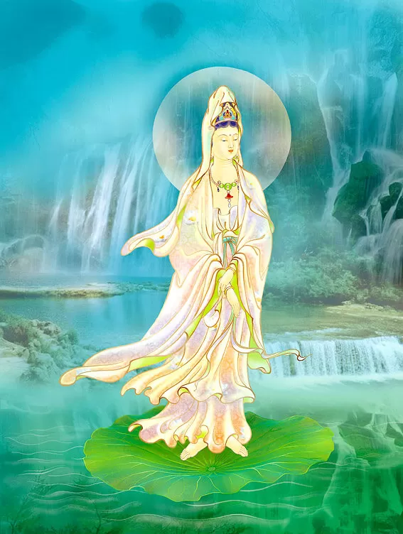 33 Hoá thân Quán Thế Âm Bồ Tát: 31. Bất Nhị Quán Âm– Hóa thân Khẩn Na La