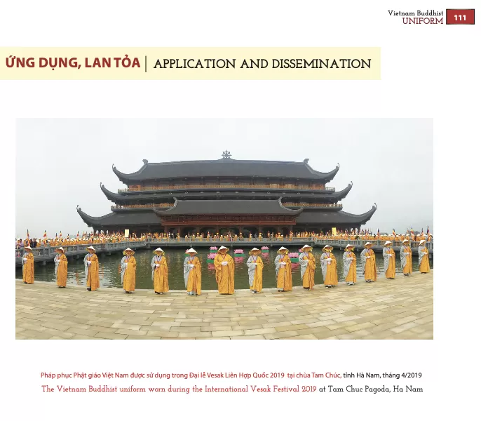 Pháp phục Phật giáo Việt Nam: Phụ lục - Ứng dụng, lan toả