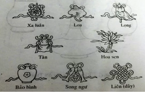 Đề tài Bát Bửu trong trang trí kiến trúc chùa Huế