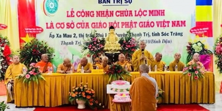 Sóc Trăng: Công nhận chùa Lộc Minh là cơ sở của GHPGVN