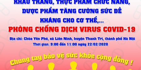 Ban Văn hóa Trung ương GHPGVN triển khai cấp phát miễn phí vật phẩm y tế phòng, chống dịch virus Corona (nCoV)