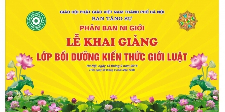 Hà nội - Khai giảng lớp Bồi dưỡng kiến thức giới luật