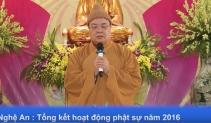 Nghệ An : Tổng kết hoạt động Phật sự năm2016