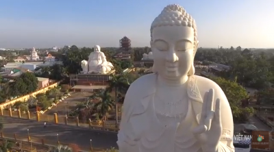 lễ Phật đầu năm - Giới thiệu chùa Việt qua flying cam