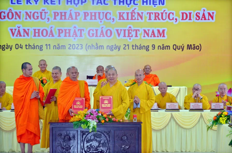 Ban Văn hóa Trung ương ký kết hợp với BTS Phật giáo 10 tỉnh thành Tây Nam Bộ