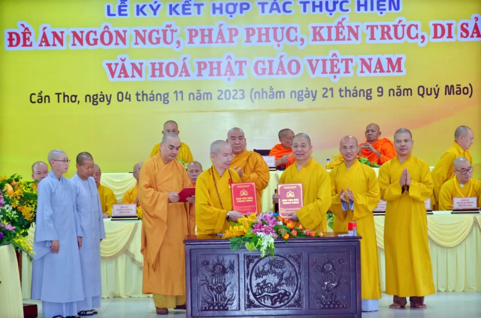 Ban Văn hóa Trung ương ký kết hợp với BTS Phật giáo 10 tỉnh thành Tây Nam Bộ