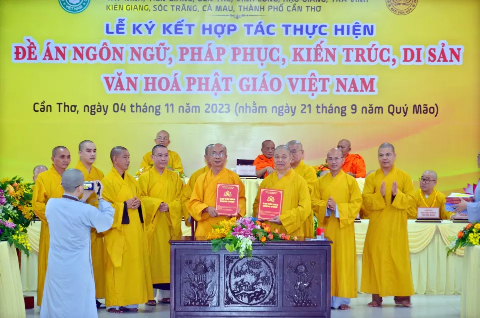Ban Văn hóa Trung ương ký kết hợp với BTS Phật giáo 10 tỉnh thành Tây Nam Bộ