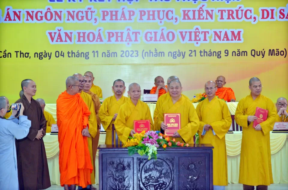Ban Văn hóa Trung ương ký kết hợp với BTS Phật giáo 10 tỉnh thành Tây Nam Bộ