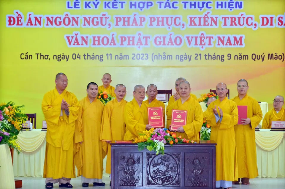 Ban Văn hóa Trung ương ký kết hợp với BTS Phật giáo 10 tỉnh thành Tây Nam Bộ