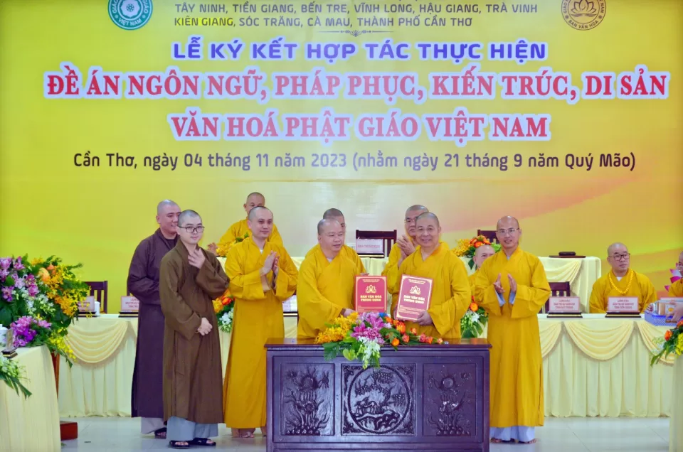 Ban Văn hóa Trung ương ký kết hợp với BTS Phật giáo 10 tỉnh thành Tây Nam Bộ