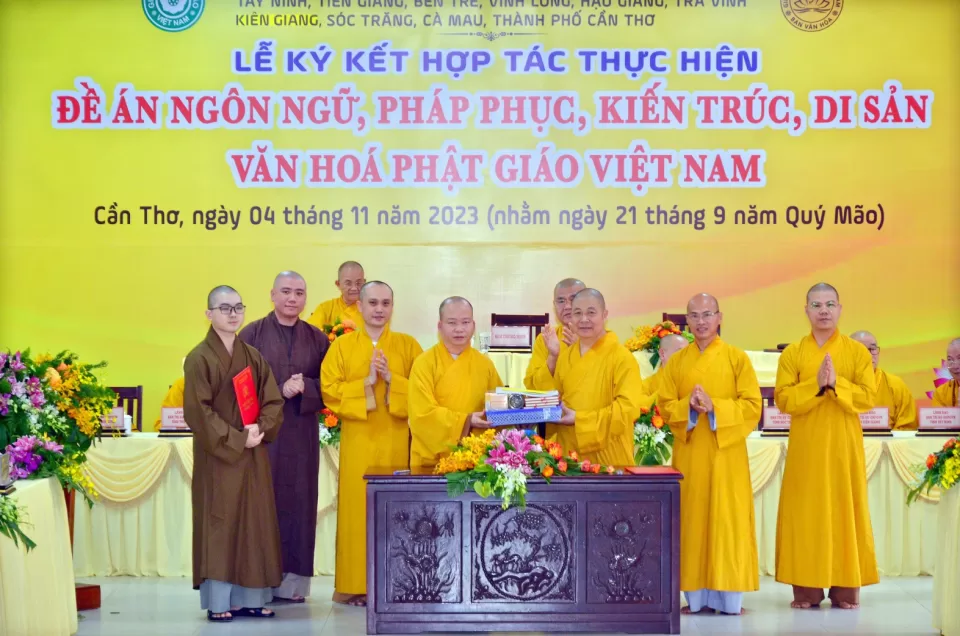 Ban Văn hóa Trung ương ký kết hợp với BTS Phật giáo 10 tỉnh thành Tây Nam Bộ