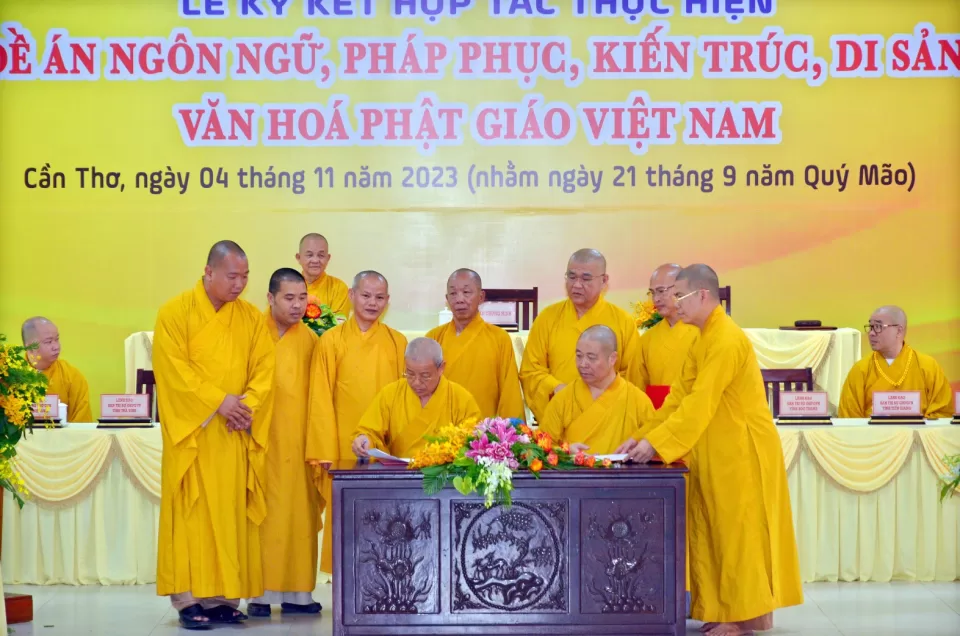 Ban Văn hóa Trung ương ký kết hợp với BTS Phật giáo 10 tỉnh thành Tây Nam Bộ