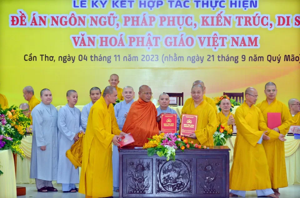 Ban Văn hóa Trung ương ký kết hợp với BTS Phật giáo 10 tỉnh thành Tây Nam Bộ