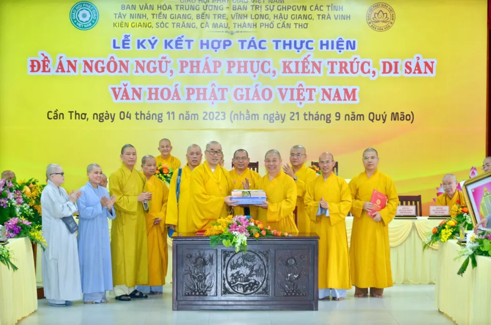 Ban Văn hóa Trung ương ký kết hợp với BTS Phật giáo 10 tỉnh thành Tây Nam Bộ
