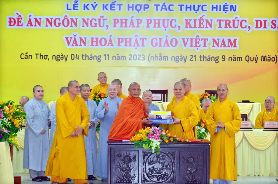 Ban Văn hóa Trung ương ký kết hợp với BTS Phật giáo 10 tỉnh thành Tây Nam Bộ