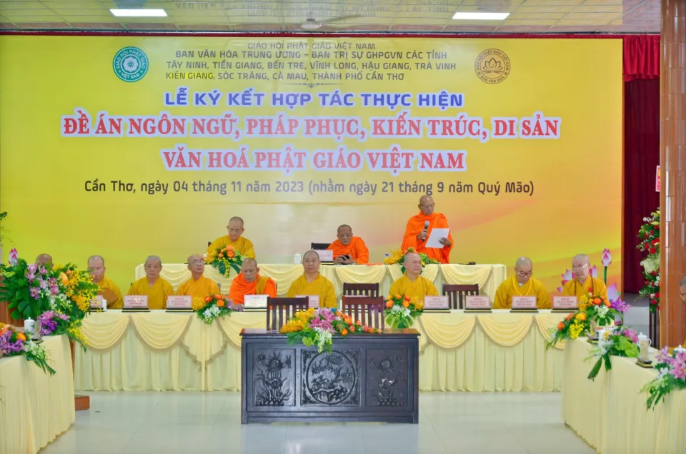 Ban Văn hóa Trung ương ký kết hợp với BTS Phật giáo 10 tỉnh thành Tây Nam Bộ