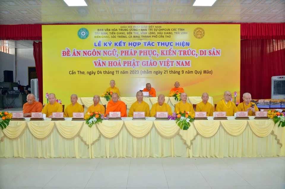 Ban Văn hóa Trung ương ký kết hợp với BTS Phật giáo 10 tỉnh thành Tây Nam Bộ