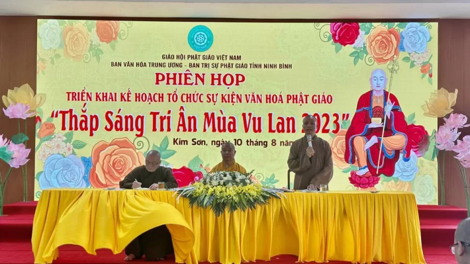 Họp triển khai kế hoạch tổ chức sự kiện văn hóa Phật giáo “Thắp Sáng Tri ân Mùa Vu Lan 2023”