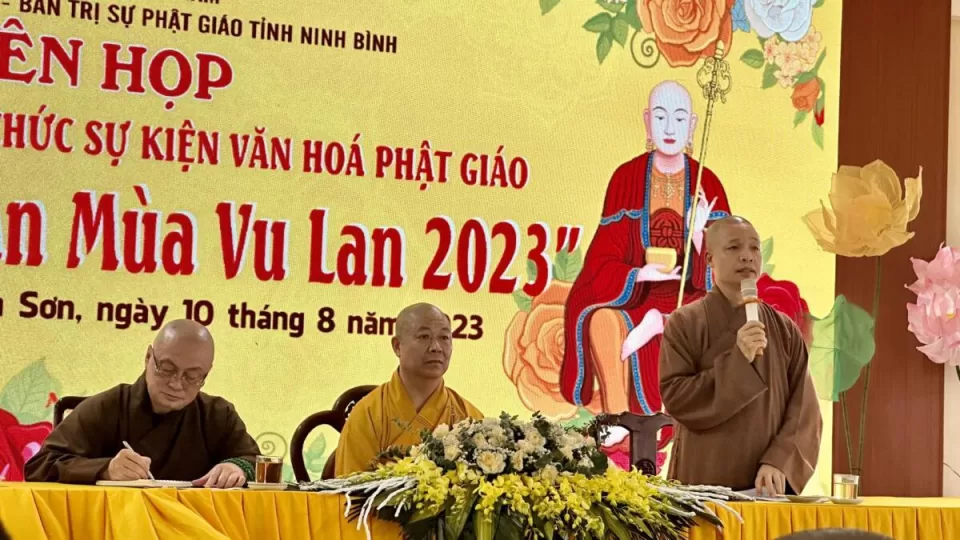 Họp triển khai kế hoạch tổ chức sự kiện văn hóa Phật giáo “Thắp Sáng Tri ân Mùa Vu Lan 2023”