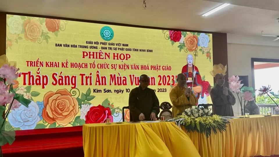 Họp triển khai kế hoạch tổ chức sự kiện văn hóa Phật giáo “Thắp Sáng Tri ân Mùa Vu Lan 2023”