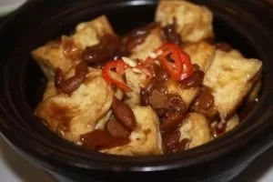 mon chay dau hu kho tuong
