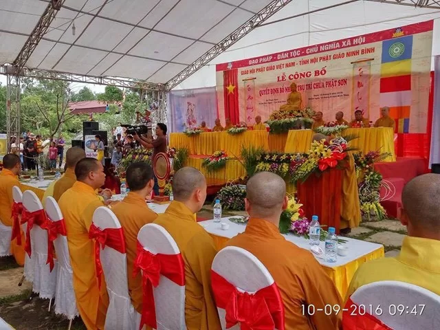 Ninh Bình: Lễ công bố quyết định bổ nhiệm trụ trì chùa Phật Sơn