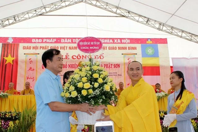 Ninh Bình: Lễ công bố quyết định bổ nhiệm trụ trì chùa Phật Sơn