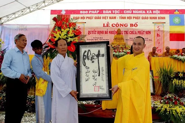 Ninh Bình: Lễ công bố quyết định bổ nhiệm trụ trì chùa Phật Sơn