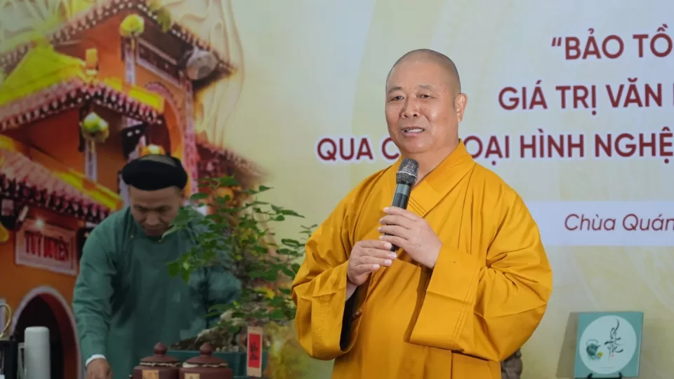 Trà đàm “Phật giáo và bản sắc văn hóa Phật giáo Việt Nam” – Định hướng sáng tác nghệ thuật Phật giáo “Sáng đạo trong đời”