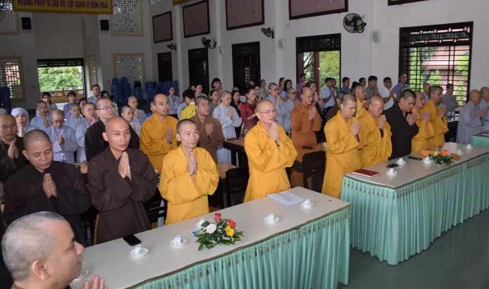 TT. Huế: Ban Văn hoá TƯ triển khai trao đổi tập huấn Pháp phục, kiến trúc, Di sản Phật giáo các tỉnh thành khu vực Trung bộ